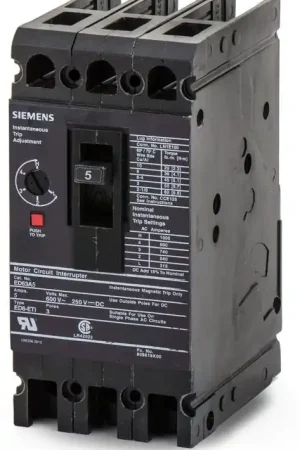 Authentic Siemens ED63A005 - 5A 3 Pole Motor Circuit Protector