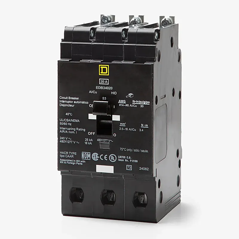 Square D EDB34020 - 20A 3 Pole Molded Case Circuit Breaker Best Price