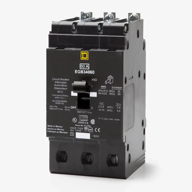 Square D EGB34060 - 60A 3 Pole Molded Case Circuit Breaker Hot Deal