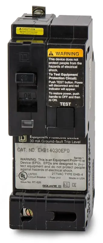 Square D EHB14030EPD - 30A GFEP Molded Case Circuit Breaker While Supplies Last