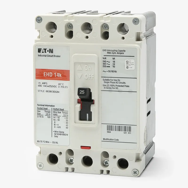 Affordable Eaton / Cutler-Hammer EHD3025 - 25A 3 Pole Molded Case Circuit Breaker