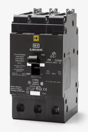 Best Seller Square D EJB34045 - 45A 3 Pole Miniature Circuit Breaker