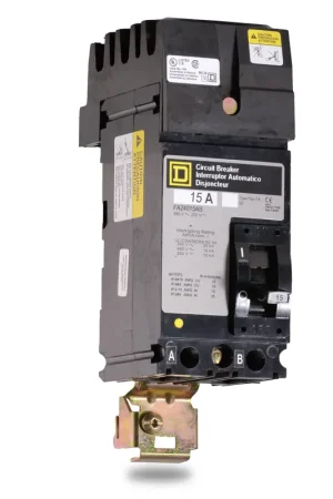 Top Rated Square D FA24015AB - 15A 2 Pole Molded Case Circuit Breaker