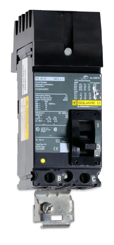Exclusive Offer Square D FA26040BC - 40A 2 Pole Molded Case Circuit Breaker