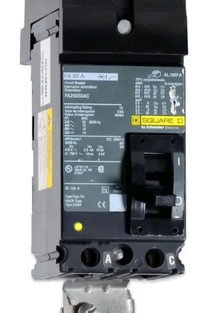 Today Only Square D FA26050AC - 50A 2 Pole Molded Case Circuit Breaker