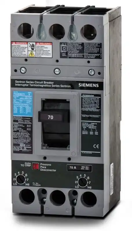 Siemens FXD62B070 - 70A 2 Pole Molded Case Circuit Breaker Mega Sale