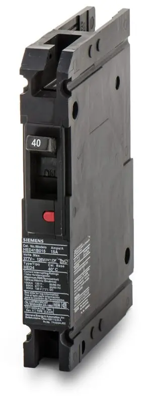 Popular Siemens HED41B040 - 40A 1 Pole Molded Case Circuit Breaker