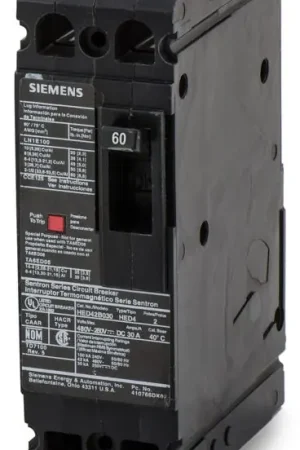 Final Sale Siemens HED42B060 - 60A 2 Pole Molded Case Circuit Breaker