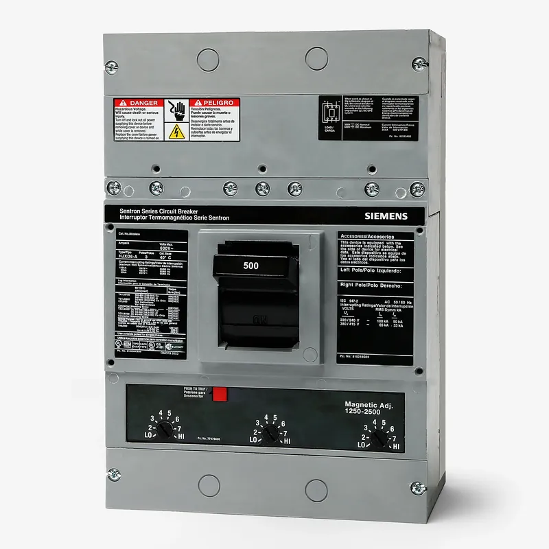 New Release Siemens HLD63B500 - 500A 3 Pole Molded Case Circuit Breaker