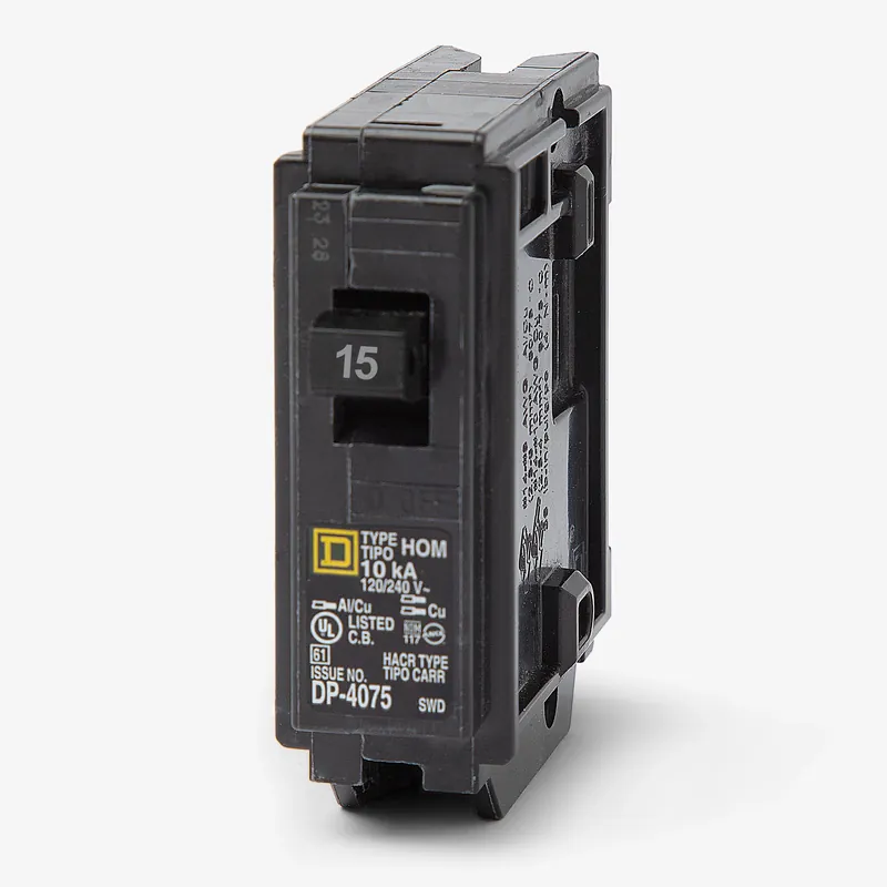 Order Now Square D HOM115 - 15A 1 Pole Miniature Circuit Breaker