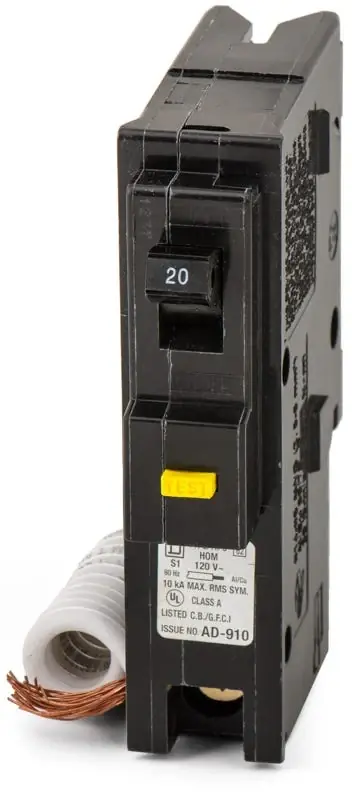 Square D HOM120GFI - 20A GFCI Miniature Circuit Breaker Best Seller