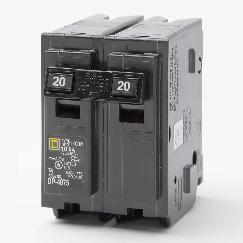 Buy Direct Square D HOM220 - 20A 2 Pole Miniature Circuit Breaker