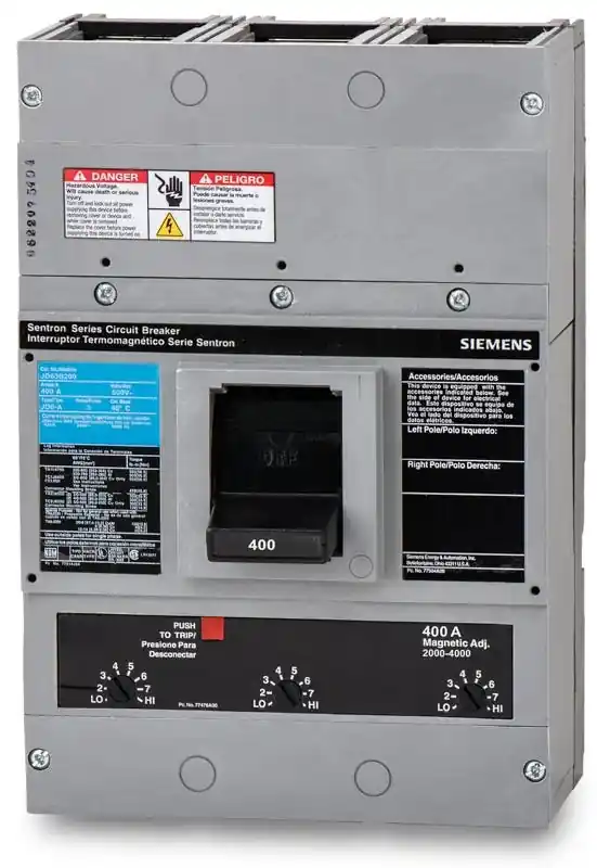 Genuine Siemens JD63B400 - 400A 3 Pole Molded Case Circuit Breaker