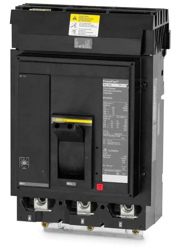 Square D MGA36500 - 500A 3 Pole Molded Case Circuit Breaker Trusted Brand