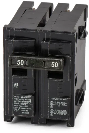 Siemens / Murray MP250 - 50A 2 Pole Miniature Circuit Breaker New Arrival