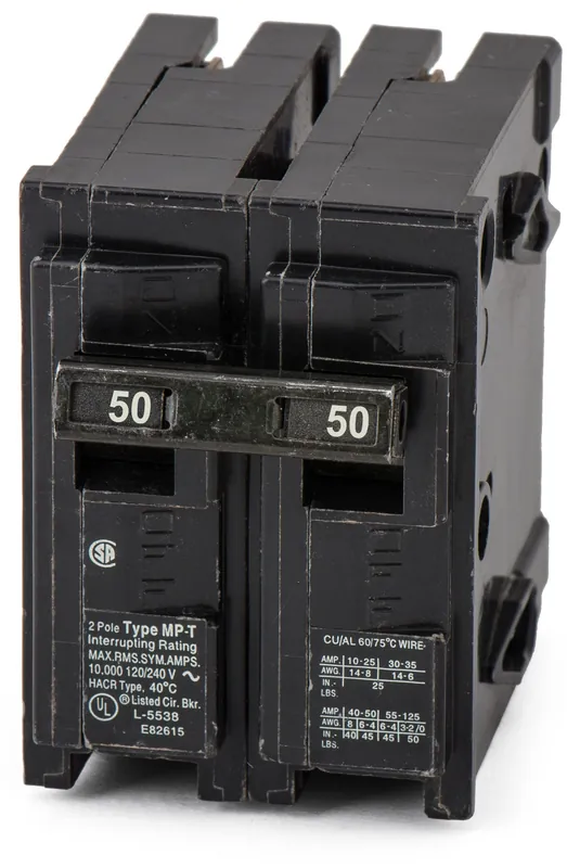 Siemens / Murray MP250 - 50A 2 Pole Miniature Circuit Breaker New Arrival