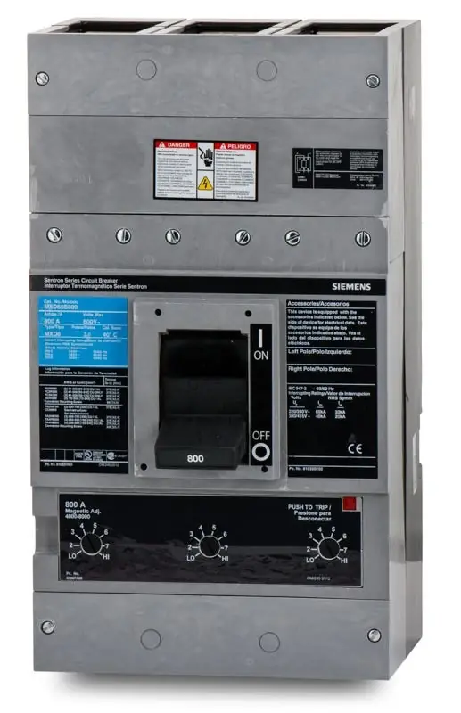 Siemens MXD63B800 - 800A 3 Pole Molded Case Circuit Breaker Brand New