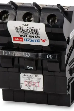 Seasonal Sale Federal Pacific NA3P100 - 100A 3 Pole Miniature Circuit Breaker