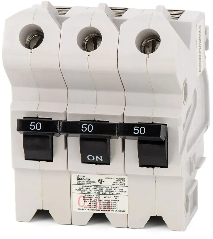 Seasonal Sale Federal Pacific NB232050 - 50A 3 Pole Molded Case Circuit Breaker