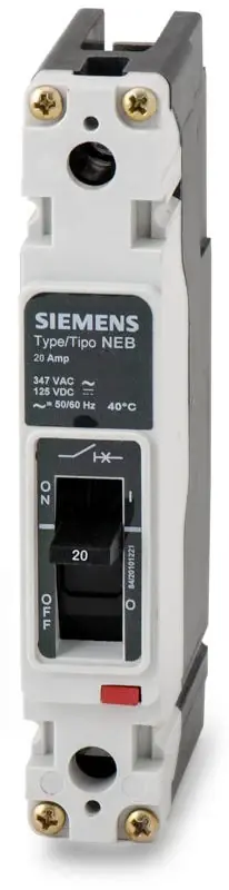 Big Sale Siemens NEB1B020B - 20A 1 Pole Molded Case Circuit Breaker