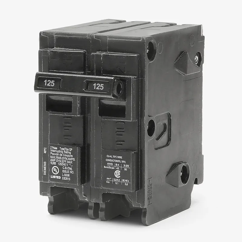 Siemens Q2125 - 125A 2 Pole Molded Case Circuit Breaker Factory Price