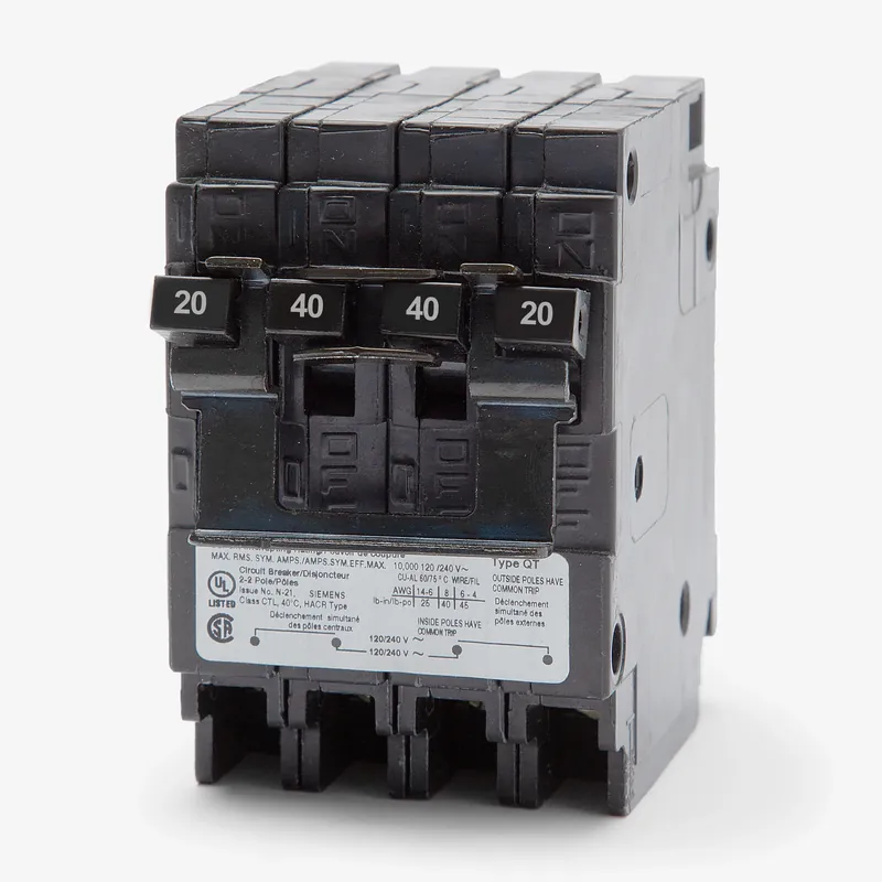 Instant Buy Siemens Q22040CT - 20/40A Triplex Miniature Circuit Breaker