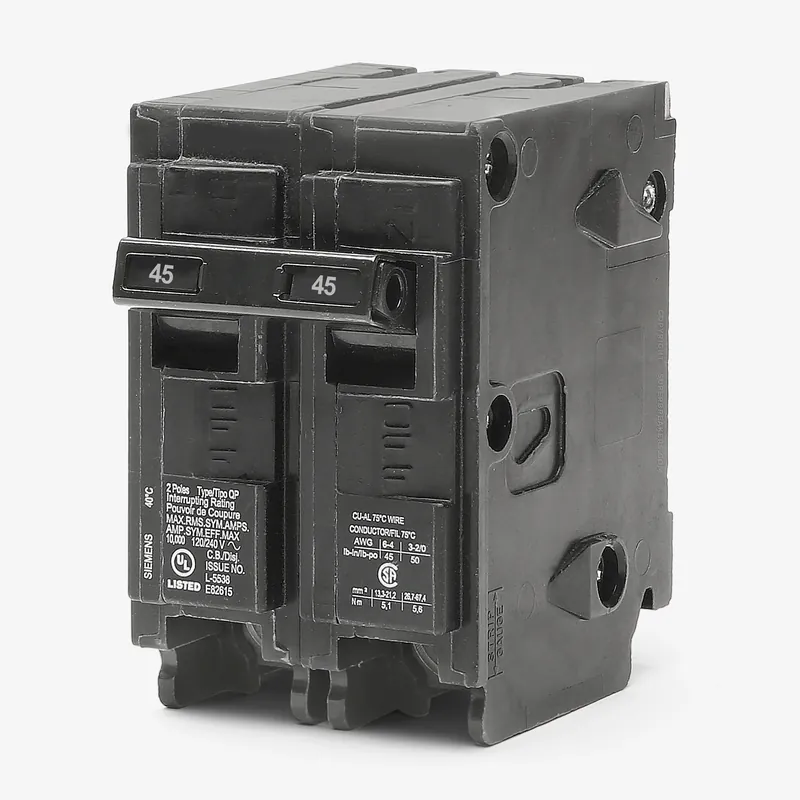 High Quality Siemens Q245 - 45A 2 Pole Miniature Circuit Breaker