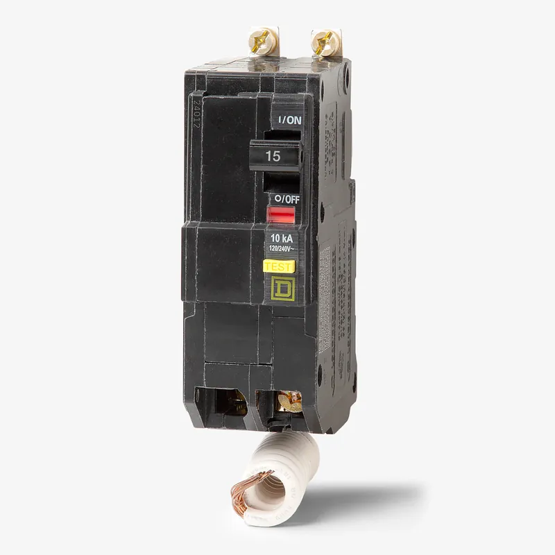 New Release Square D QOB215GFI - 15A GFCI Miniature Circuit Breaker