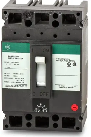 While Supplies Last ABB / General Electric TEC36050 - 50A 3 Pole Motor Circuit Protector