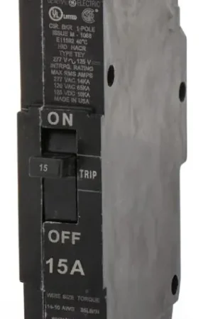 Price Cut ABB / General Electric TEY115 - 15A 1 Pole Molded Case Circuit Breaker