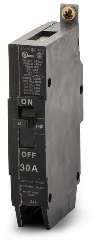 ABB / General Electric TEY130 - 30A 1 Pole Miniature Circuit Breaker Flash Sale