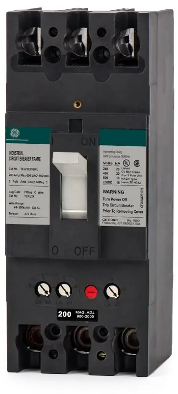 ABB / General Electric TFJ236200WL - 200A 3 Pole Molded Case Circuit Breaker Buy Online