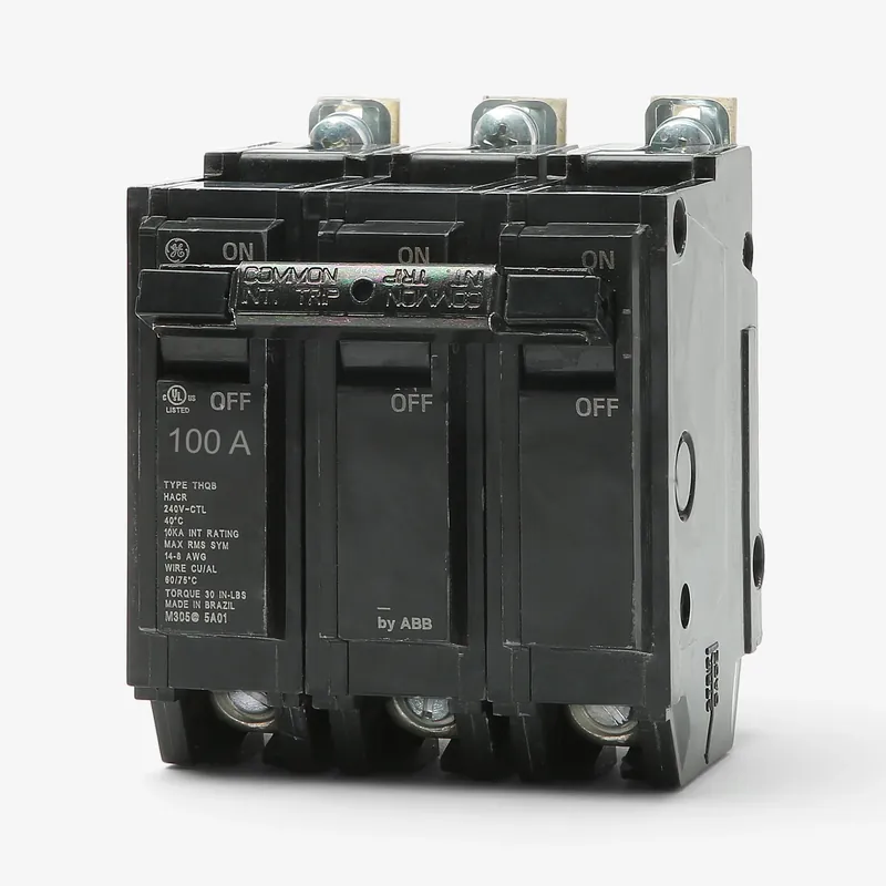 Limited Offer ABB / General Electric THQB32100 - 100A 3 Pole Miniature Circuit Breaker