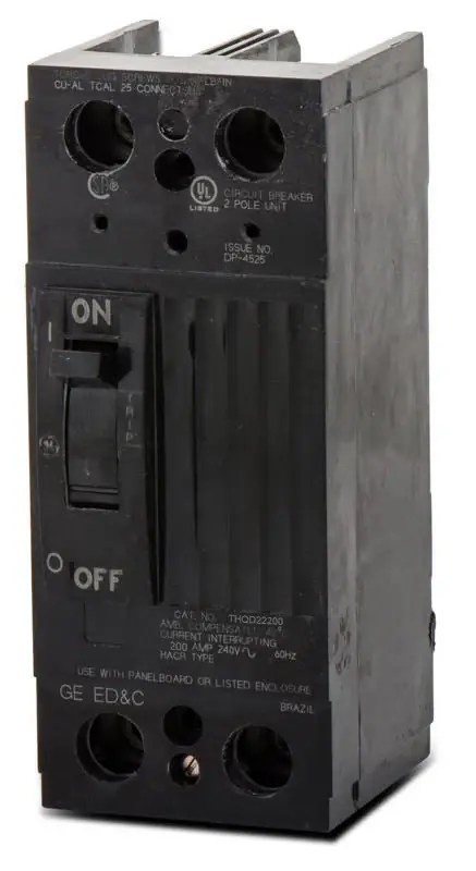 Genuine ABB / General Electric THQD22200 - 200A 2 Pole Molded Case Circuit Breaker