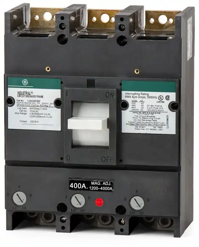 In Demand ABB / General Electric TJK636400WL - 400A 3 Pole Molded Case Circuit Breaker