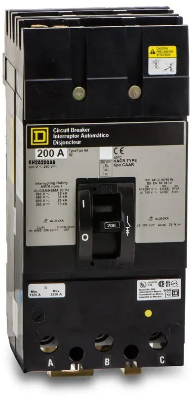 Square D KH26200AB - 200A 2 Pole Molded Case Circuit Breaker Hot Picks