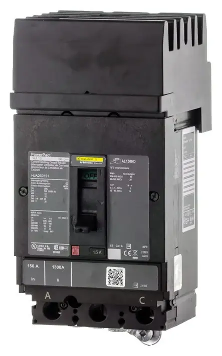 Square D HJA260151 - 15A 2 Pole Molded Case Circuit Breaker Place Order