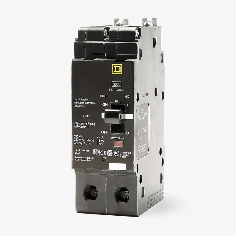 Square D EDB24015SA - 15A 2 Pole Molded Case Circuit Breaker Limited Time