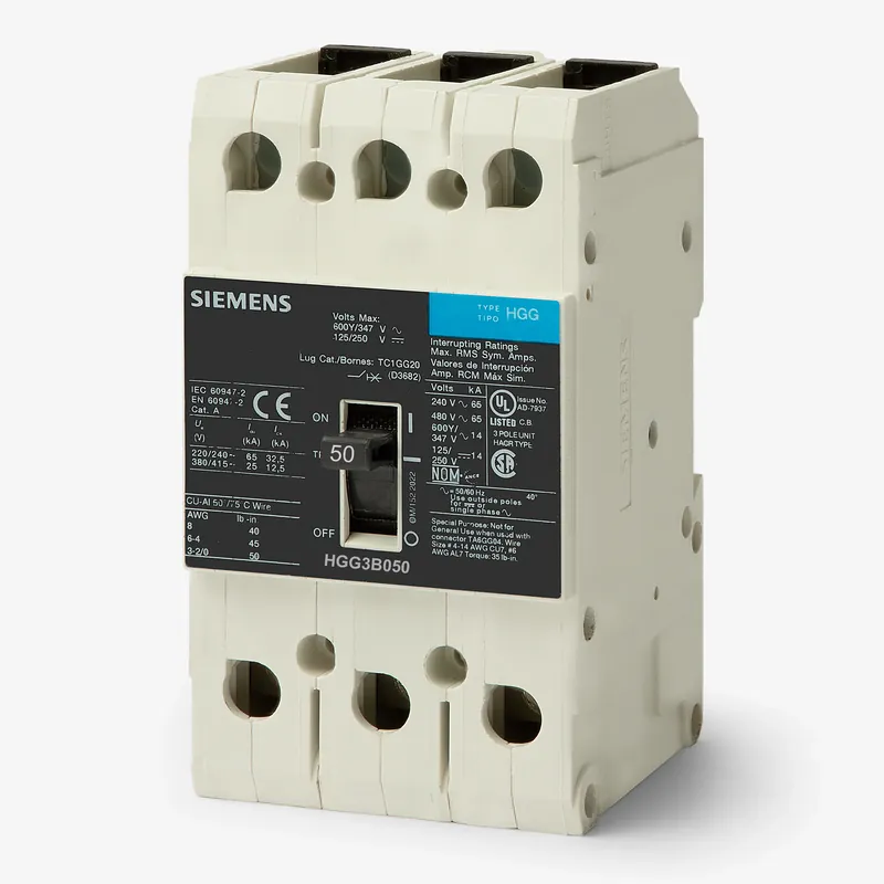 Price Cut Siemens HGG3B050L - 50A 3 Pole Molded Case Circuit Breaker