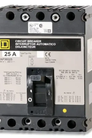 Best Choice Square D FAP36025 - 25A 3 Pole Molded Case Circuit Breaker