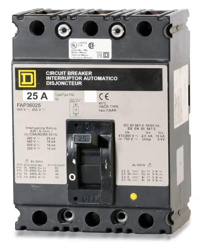 Best Choice Square D FAP36025 - 25A 3 Pole Molded Case Circuit Breaker