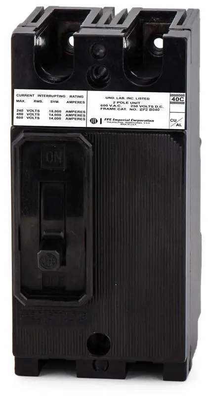 Clearance Siemens / ITE EF2B040 - 40A 2 Pole Molded Case Circuit Breaker
