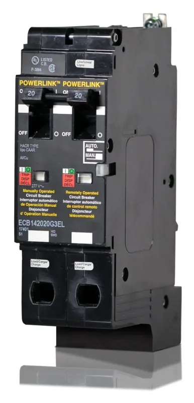Square D ECB142020G3EL - 20A 1 Pole Miniature Circuit Breaker Authentic