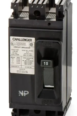 Federal Pacific NE224015 - 15A 2 Pole Molded Case Circuit Breaker While Supplies Last