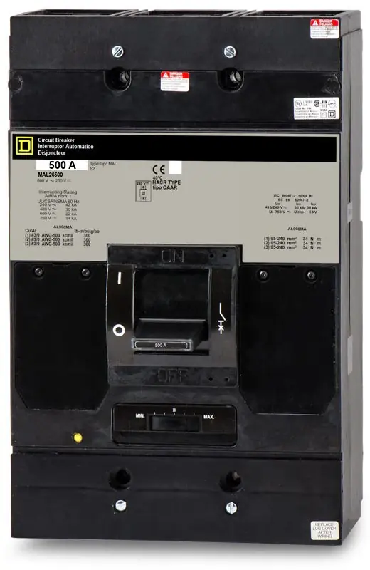 Square D MAL26500 - 500A 2 Pole Molded Case Circuit Breaker Buy Direct