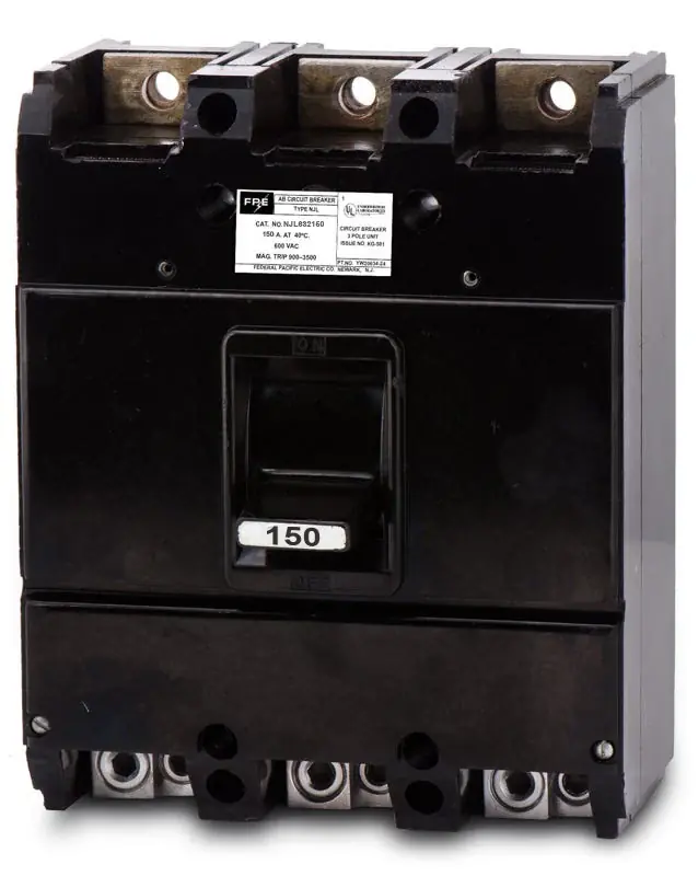 Flash Sale Federal Pacific NJL632150 - 150A 3 Pole Molded Case Circuit Breaker