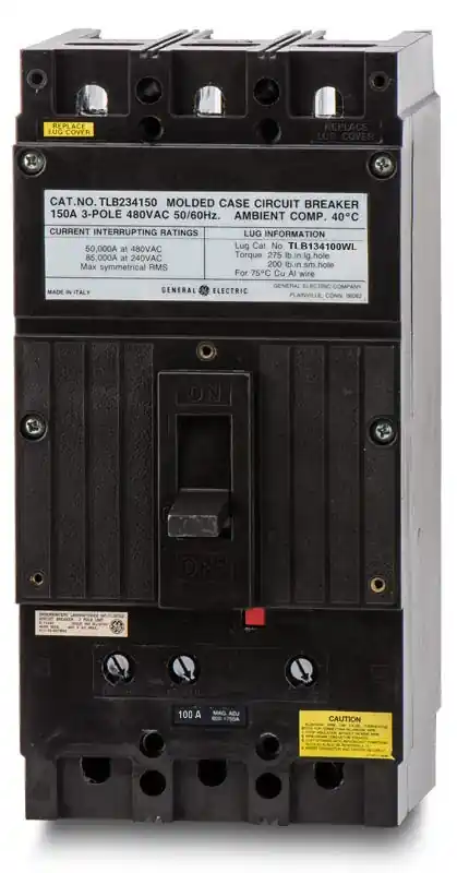 Budget ABB / General Electric TLB134100WL - 100A 3 Pole Molded Case Circuit Breaker