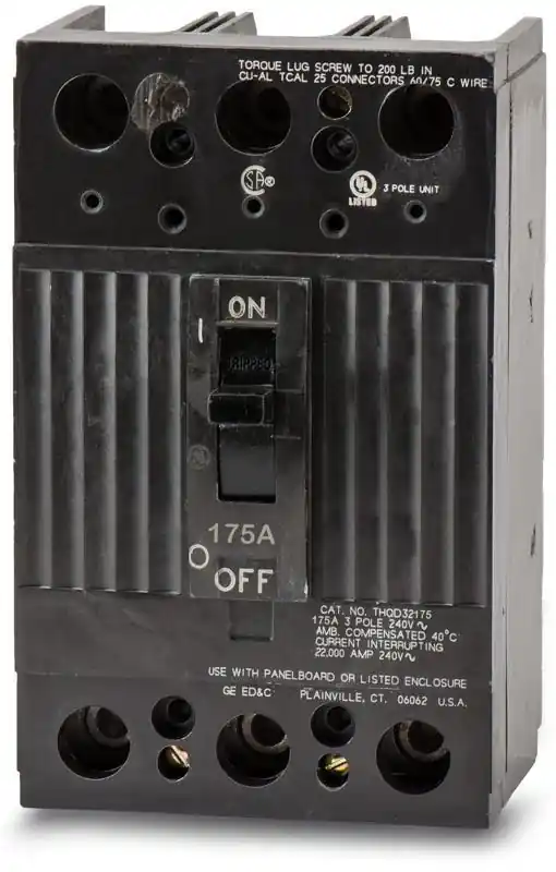ABB / General Electric THQD32175WL - 175A 3 Pole Molded Case Circuit Breaker Free Returns