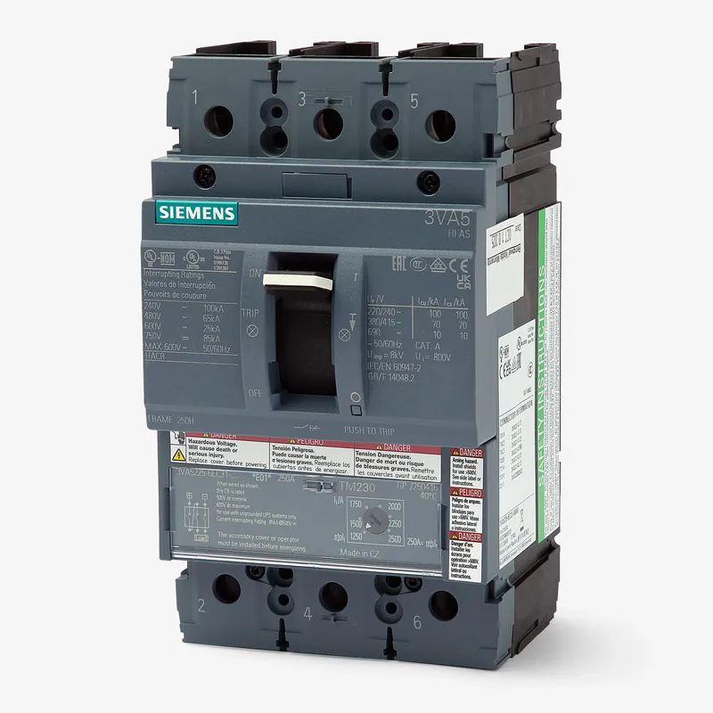 Siemens 3VA5212-6EC31-0AA0 - 125A 3 Pole Molded Case Circuit Breaker Special Discount