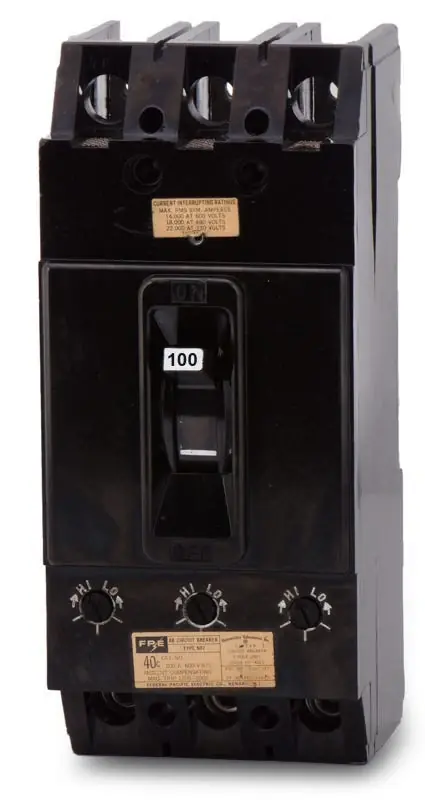 Federal Pacific NFJ631100 - 100A 3 Pole Molded Case Circuit Breaker Fast Shipping